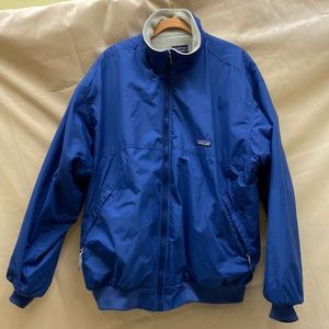 Vintage late 80s Patagonia Nylon Fleece Lined Bomber Jacket Mens Large